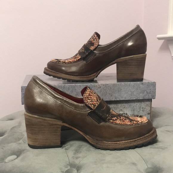 Freebird by Steven Bristol Pink Multi Leather Loafer Shoes. - Picture 4 of 7